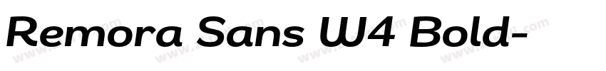 Remora Sans W4 Bold字体转换